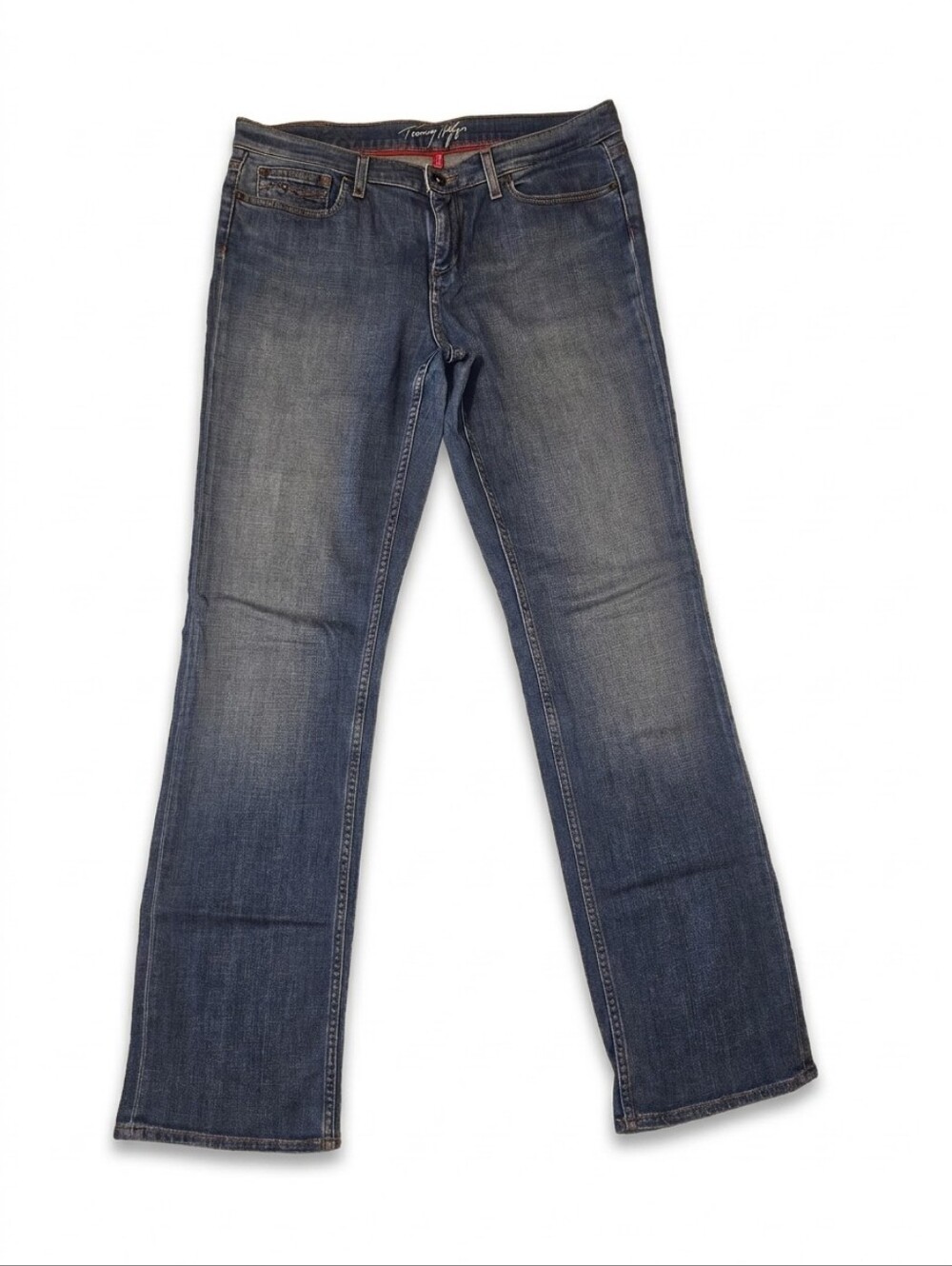 Tommy Hilfiger Medium Blue Straight-Leg Jeans